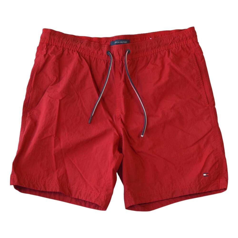 Tommy Hilfiger Red Swim Trunks Shorts Drawstring Size S